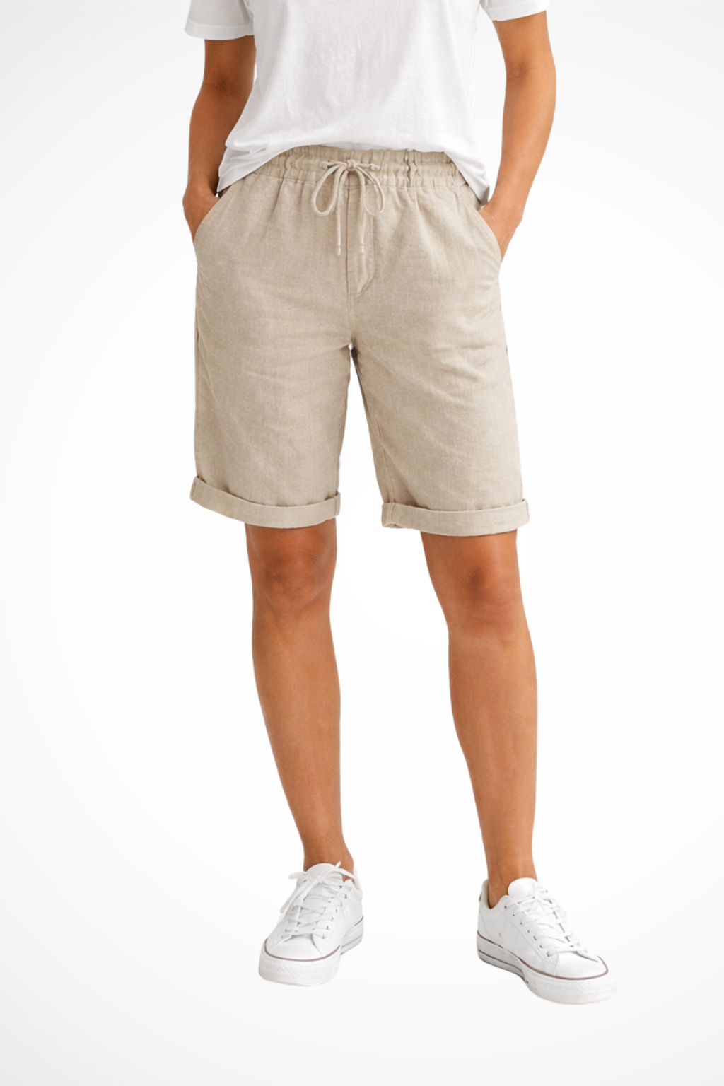 Pantalon Capri coupe décontractée pour femme – Léger et confortable, idéal au quotidien