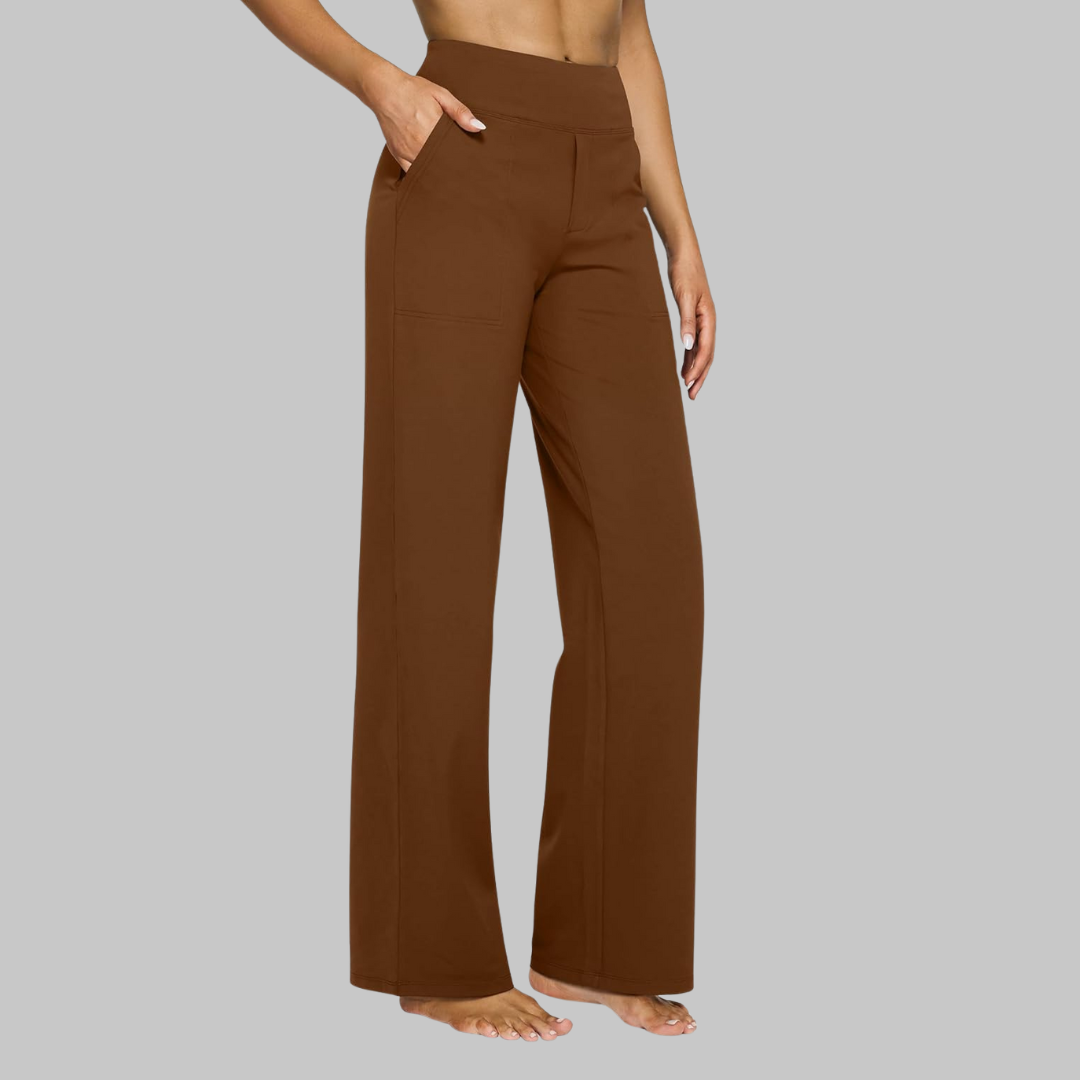 Pantalon de Yoga Doux et Élégant Femme – Activewear Taille Haute