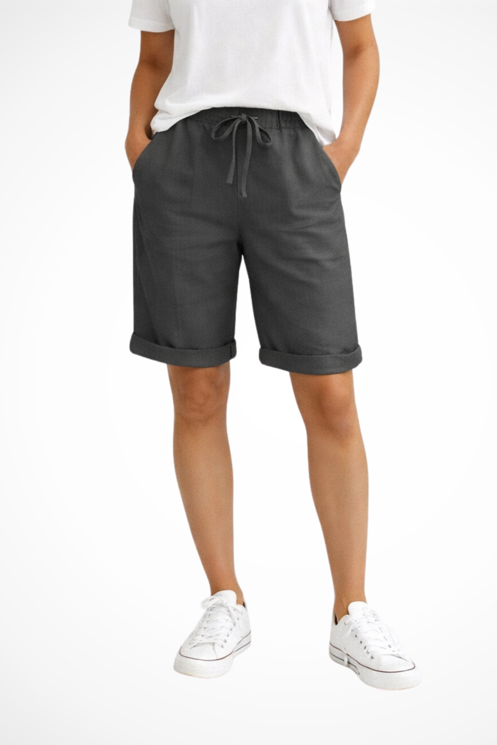 Pantalon Capri coupe décontractée pour femme – Léger et confortable, idéal au quotidien