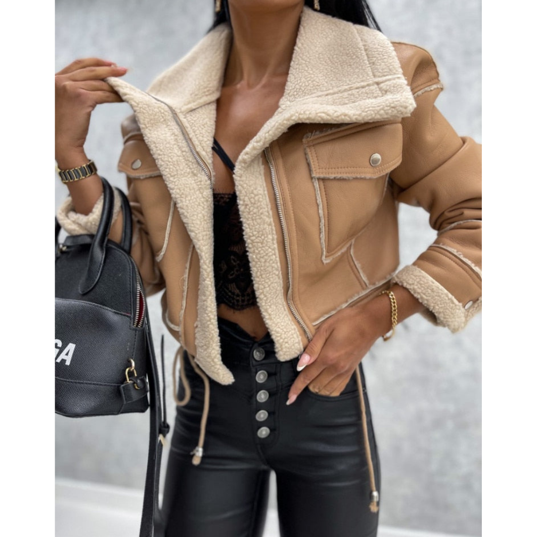 Louna - Veste aviateur femme courte