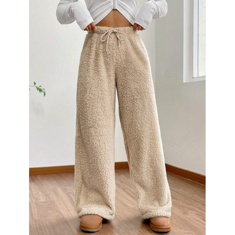 Pantalon polaire femme uni - Doux et decontracte