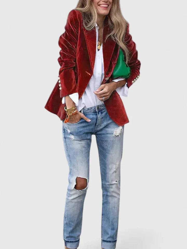 Iréna™ — Blazer élégant au style intemporel