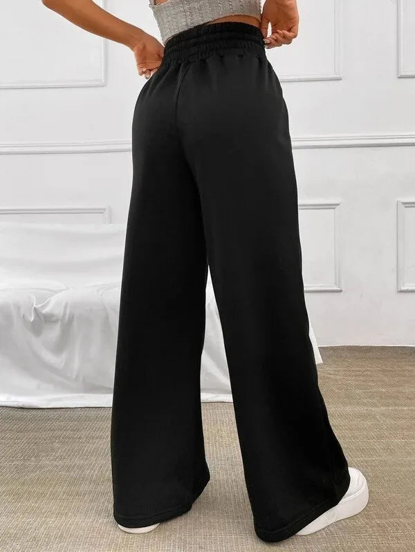 Pantalon de Détente Femme Taille Haute Léger – Coupe Large Confort