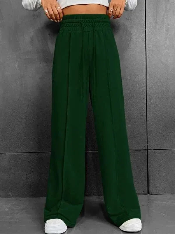 Pantalon de Détente Femme Taille Haute Léger – Coupe Large Confort
