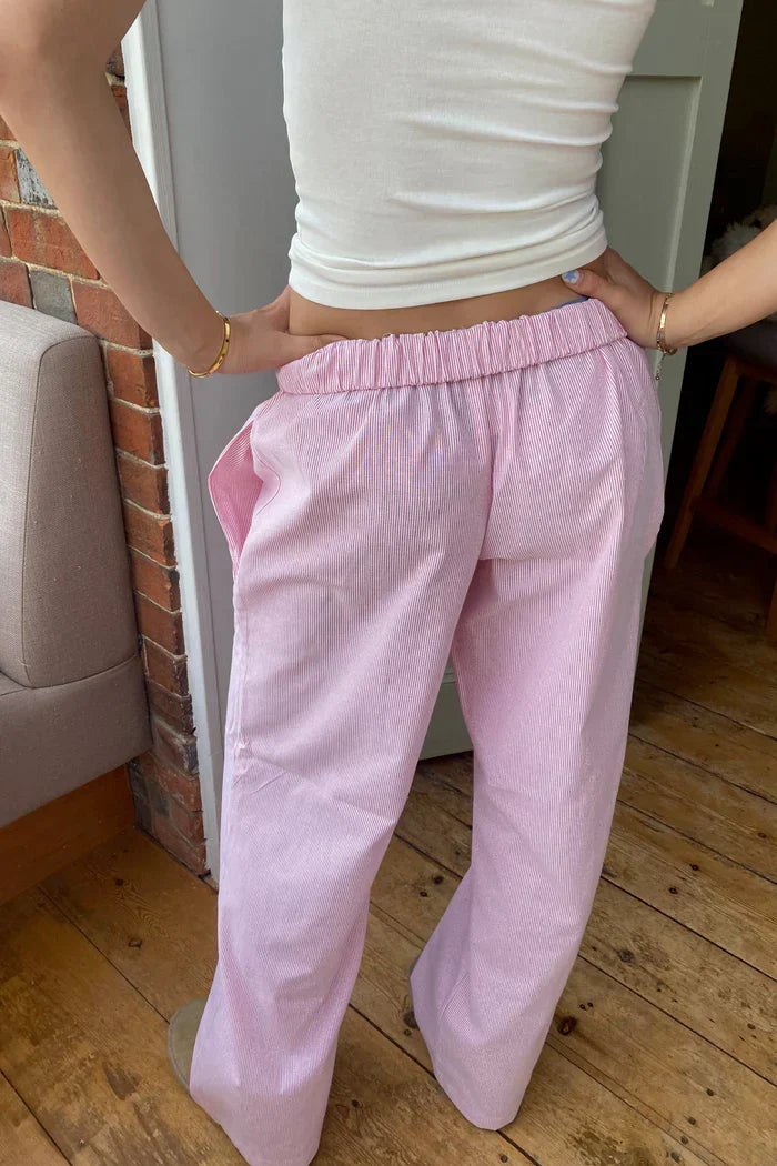 Pantalon à Rayures Décontracté | Coton | Confort Style