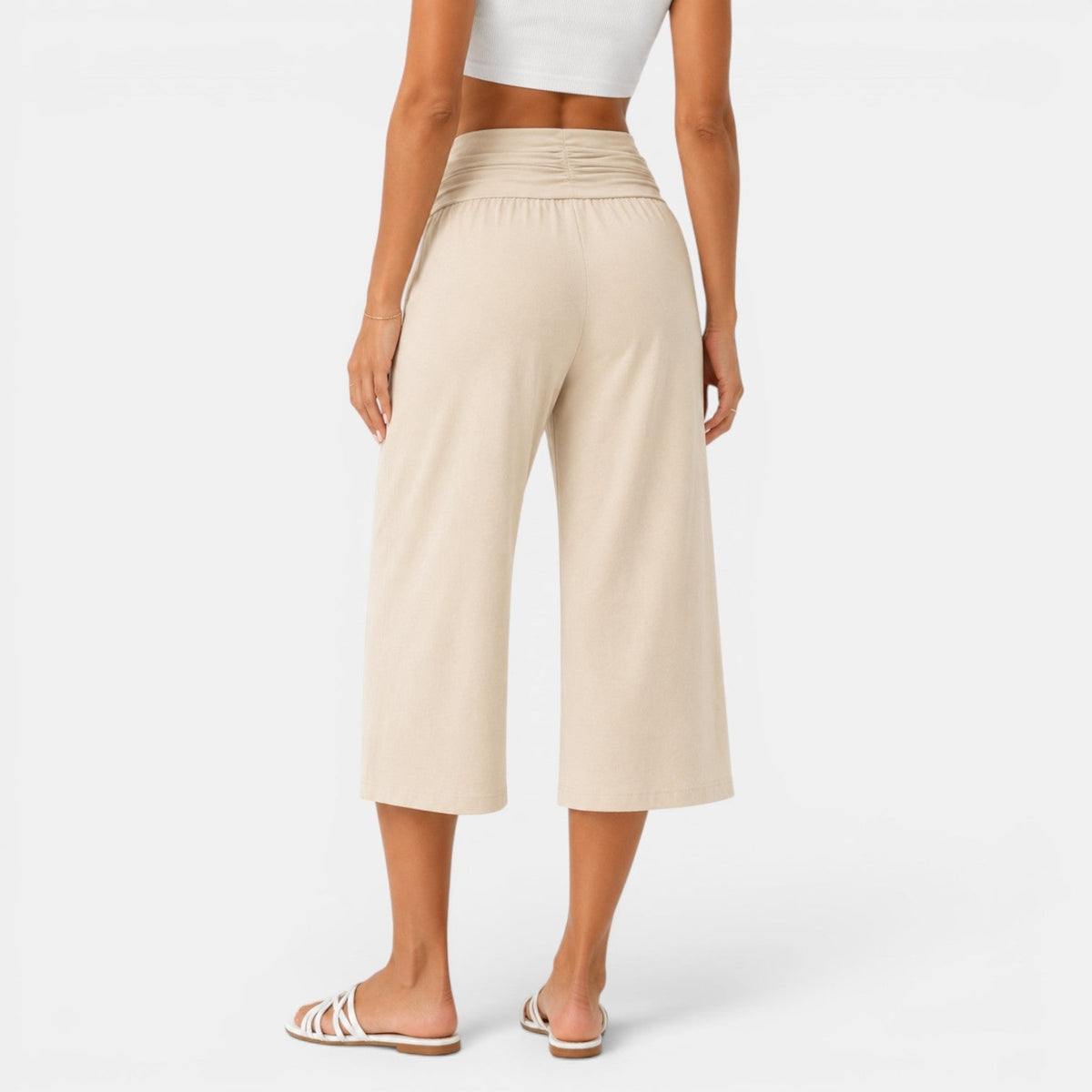 Pantalon capri femme style yoga - Confortable et decontracte