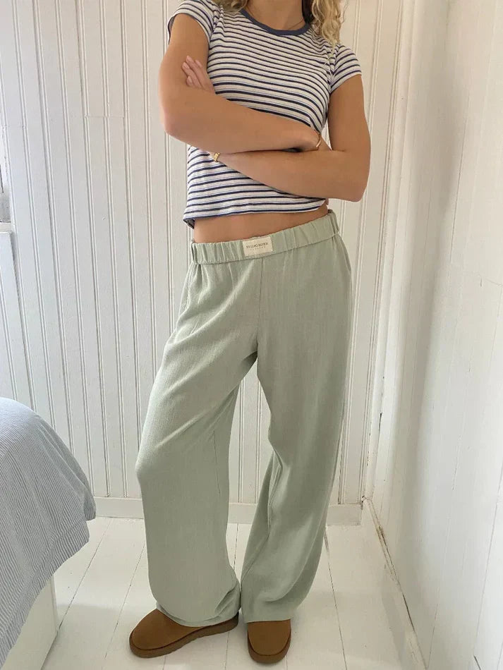Pantalon à Rayures Décontracté | Coton | Confort Style