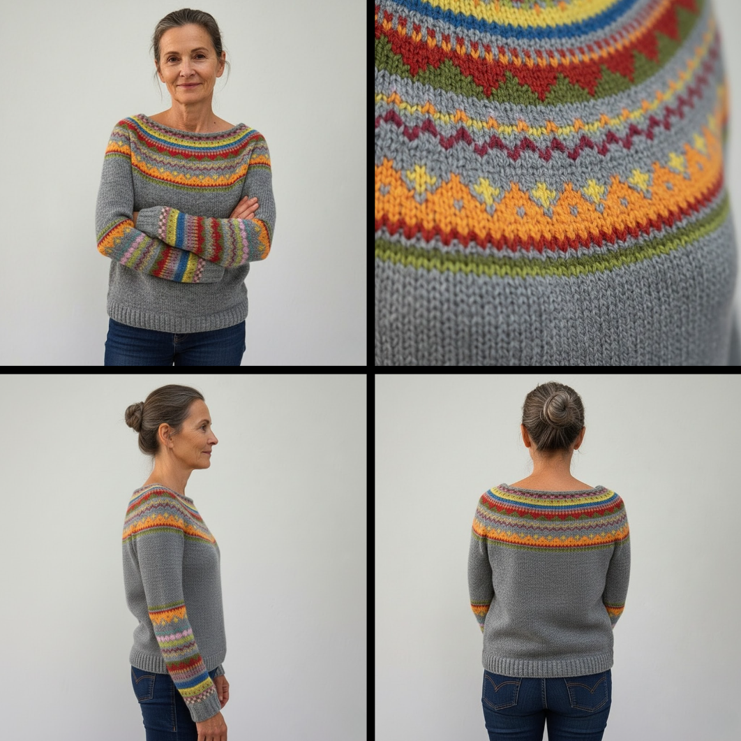 Apolline™ — Pull hivernal nordique doux confortable