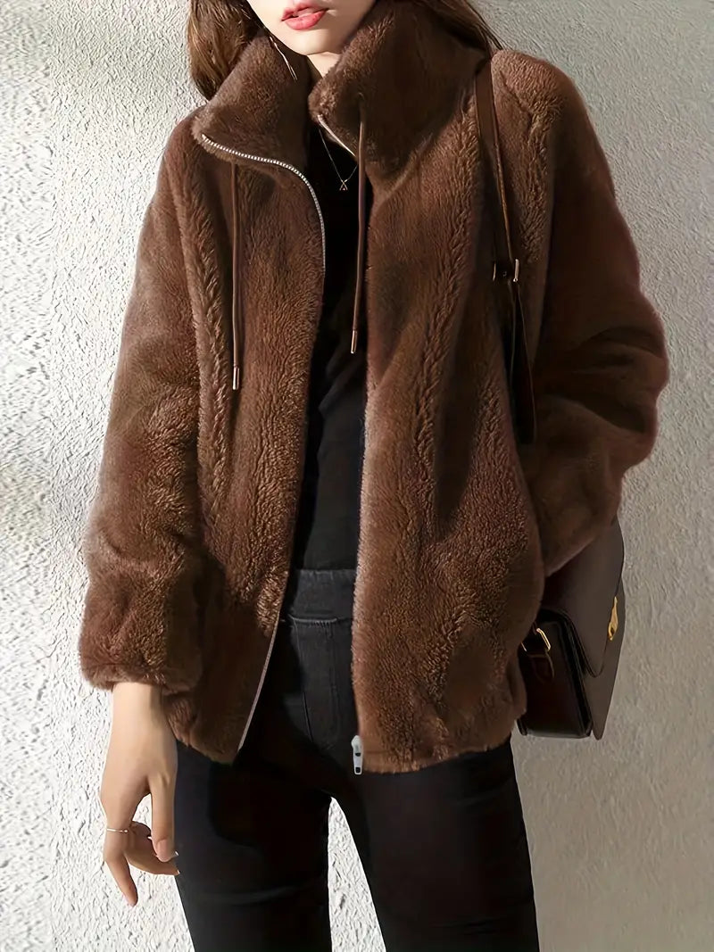 Cléa - Veste femme peluche