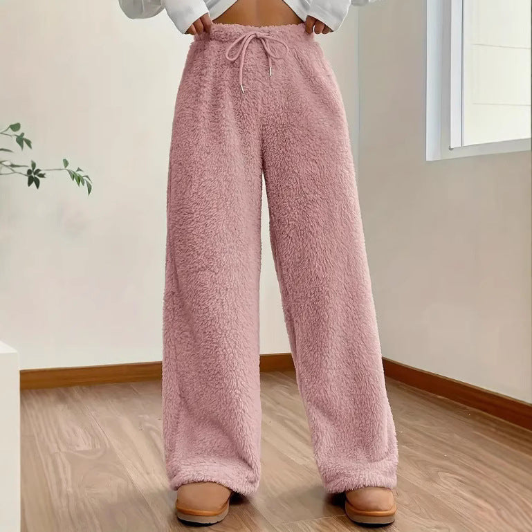 Pantalon polaire femme uni - Doux et decontracte