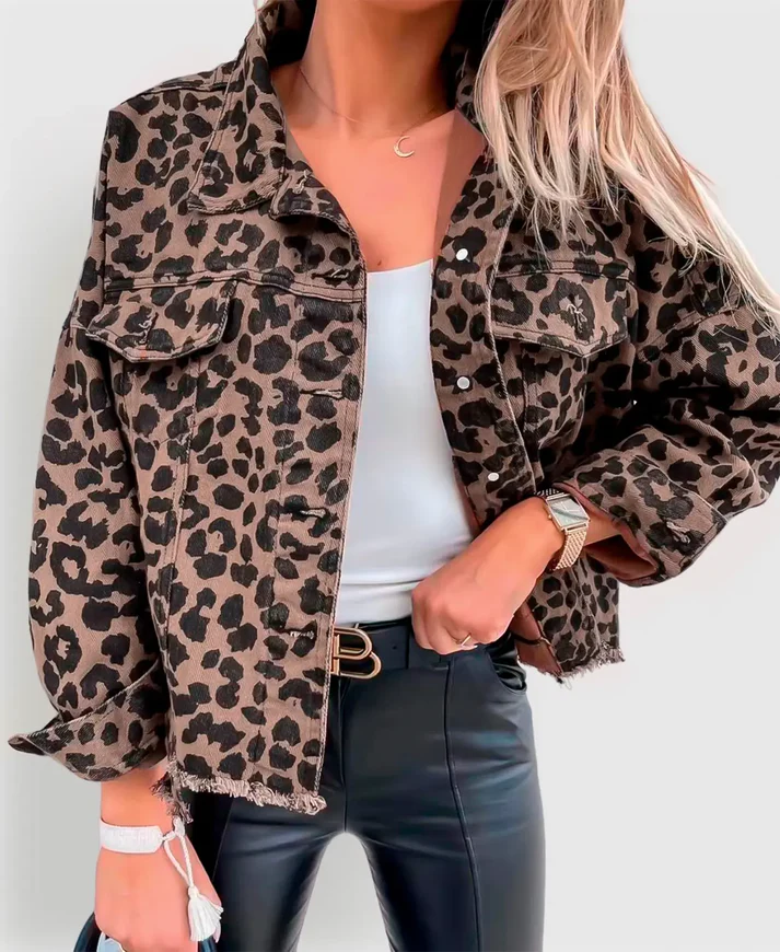 Juliette - Veste léopard femme