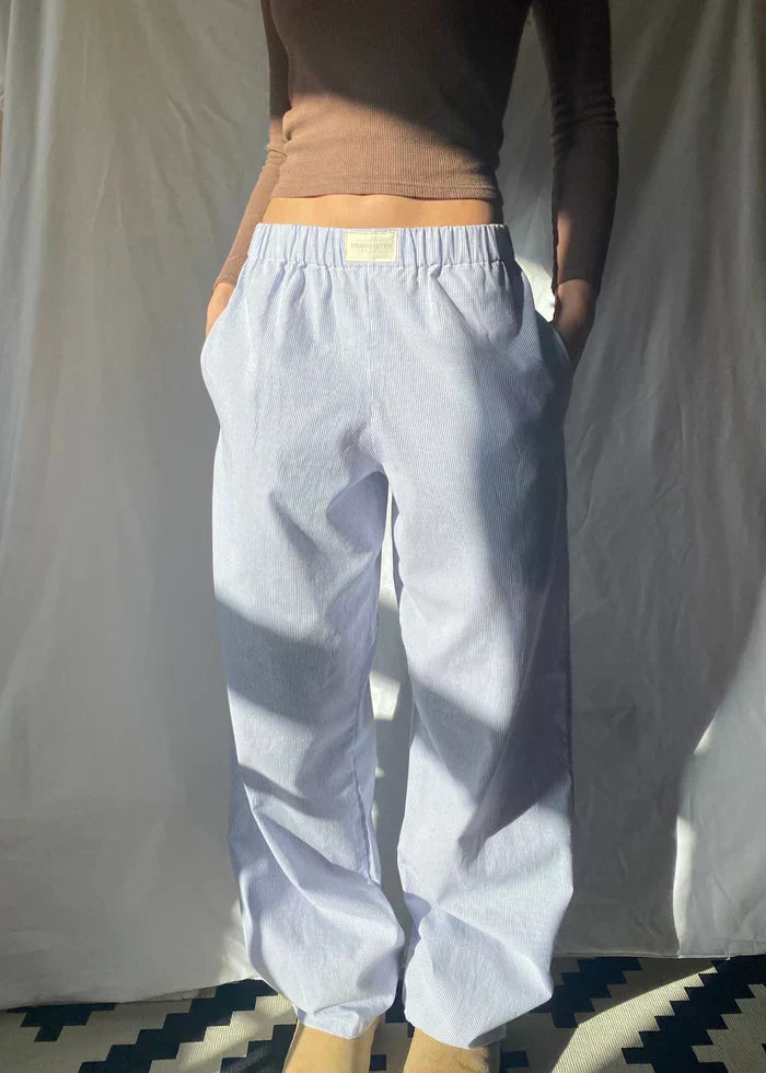 Pantalon à Rayures Décontracté | Coton | Confort Style
